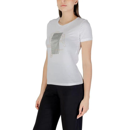 EA7 Emporio Armani White Cotton T-Shirt by EA7 Emporio Armani