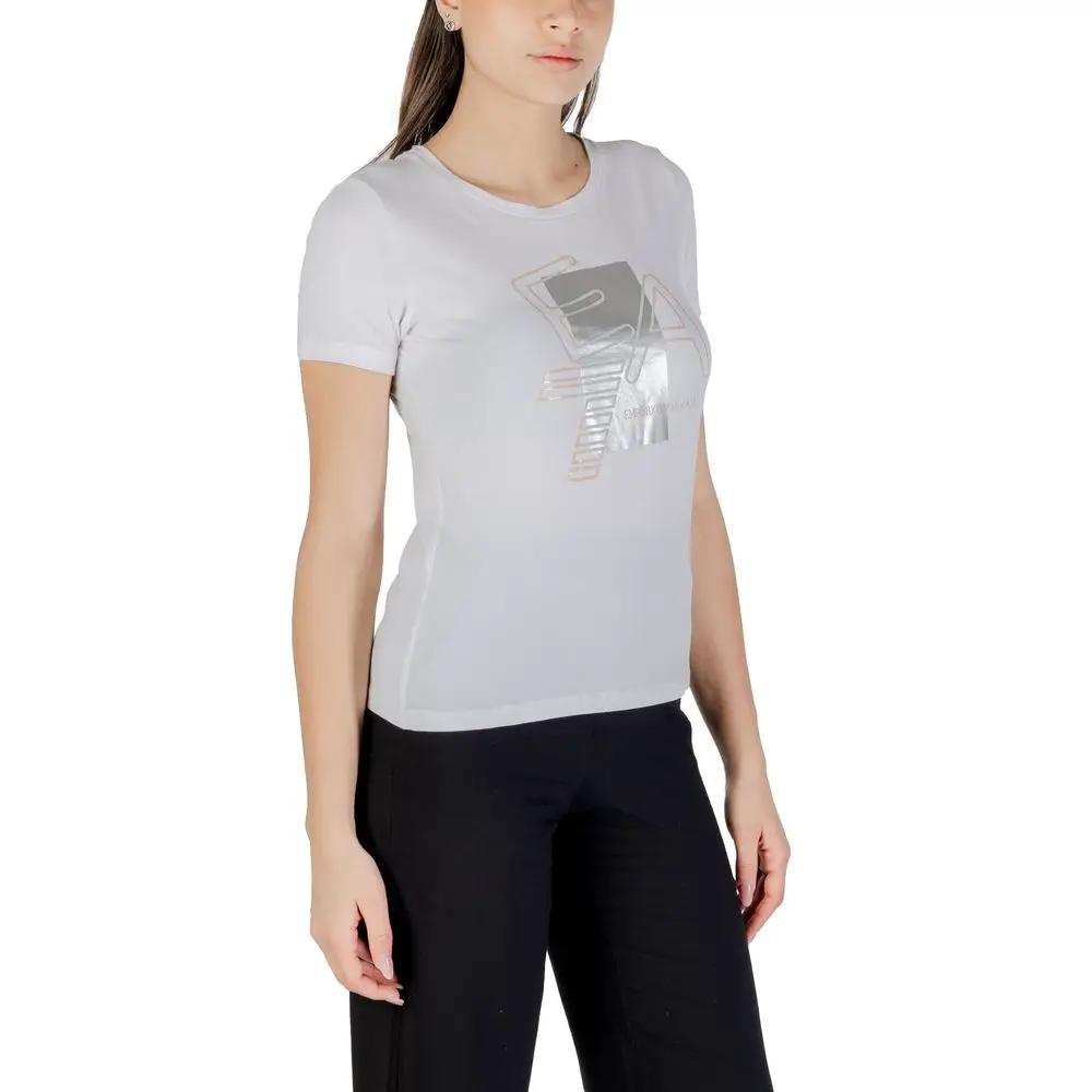 EA7 Emporio Armani White Cotton T-Shirt by EA7 Emporio Armani