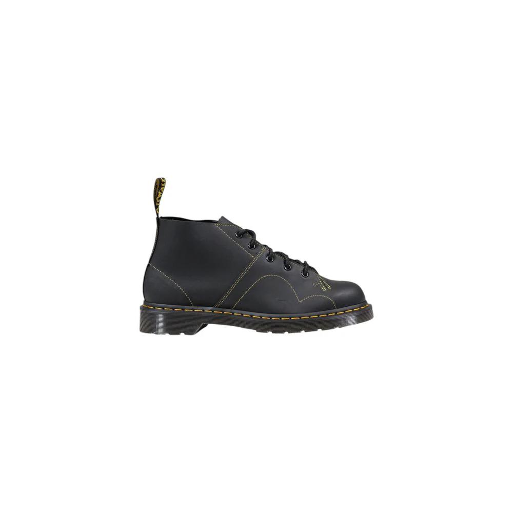 Dr. Martens Black Leather Lace-Up Boots by Dr. Martens