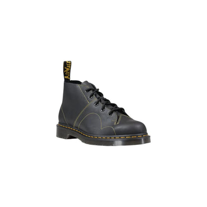 Dr. Martens Black Leather Lace-Up Boots by Dr. Martens