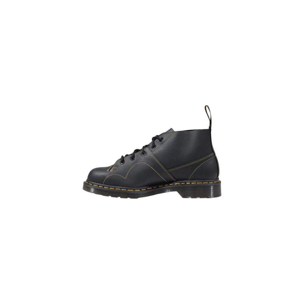 Dr. Martens Black Leather Lace-Up Boots by Dr. Martens