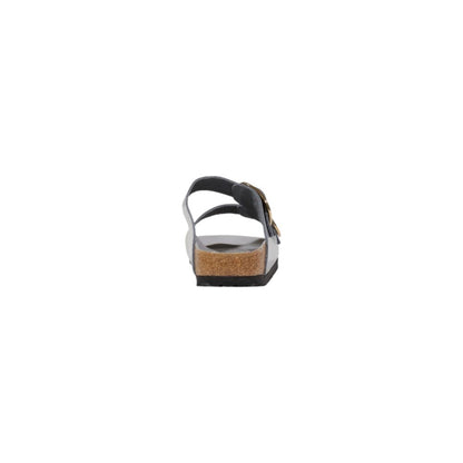 Birkenstock Gray Leather Slippers