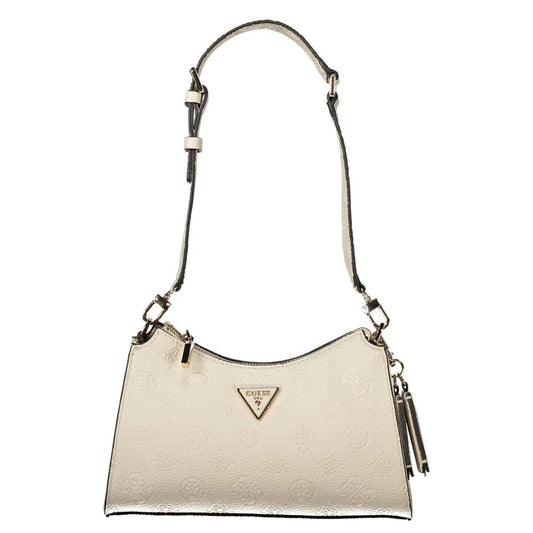 Guess Jeans Beige Polyurethane Women's Shoulder Bag by Guess Jeans