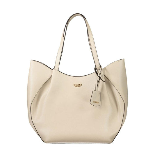 Guess Jeans Beige Polyurethane Women's Handbag by Guess Jeans