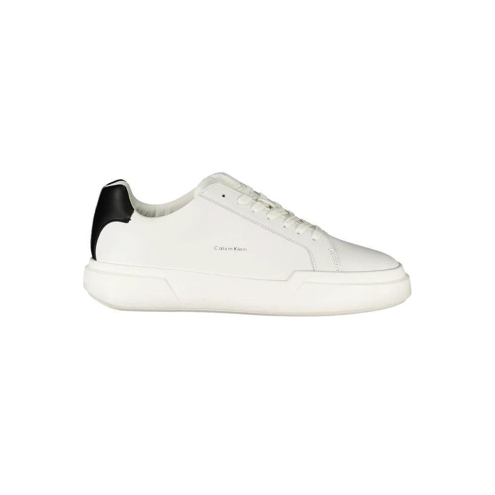 Calvin Klein Bianco Leather Men Sneaker by Calvin Klein