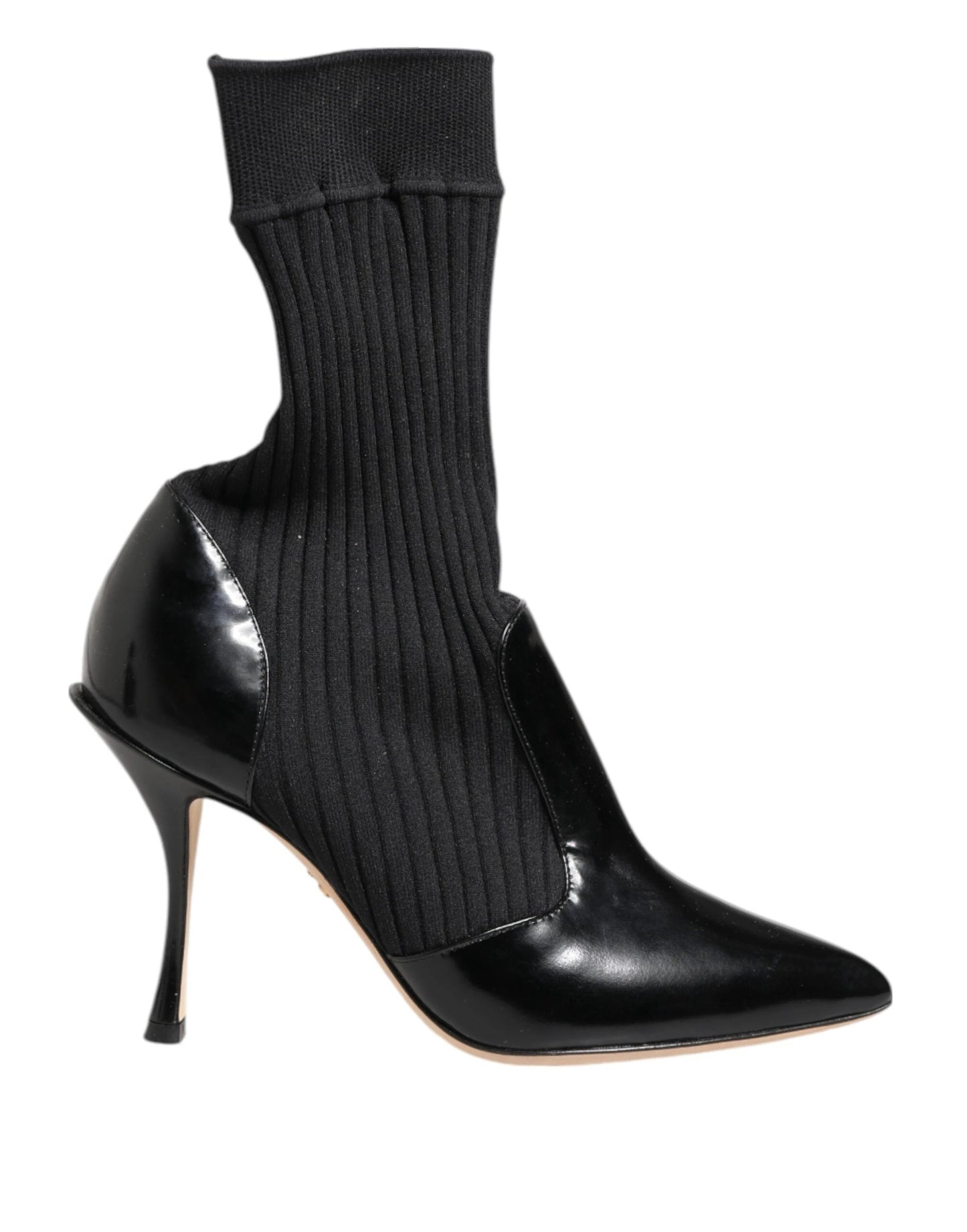 Dolce & Gabbana Black Stretch Stilettos Booties Socks Shoes by Dolce & Gabbana