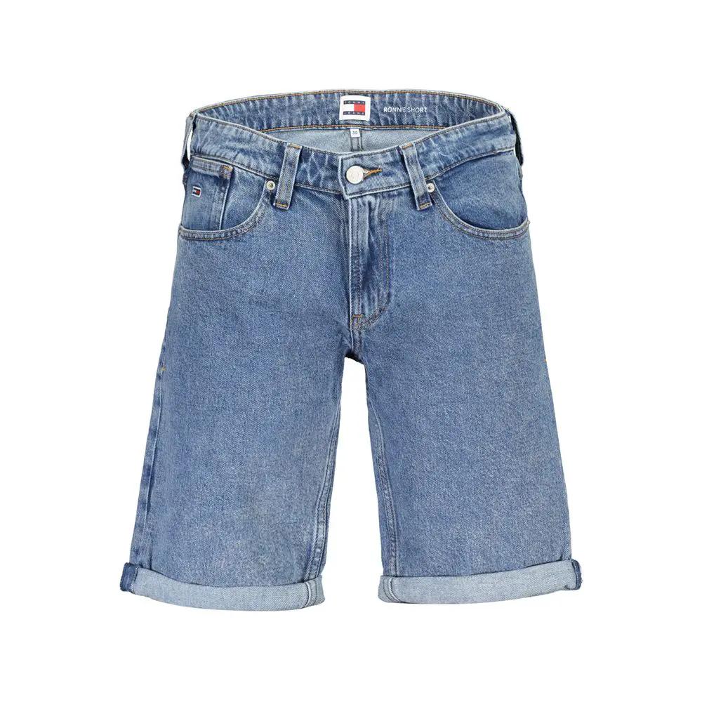 Tommy Hilfiger Blue Organic Cotton Men Short by Tommy Hilfiger