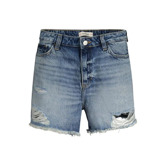 Guess Jeans Azzurro Cotton Women Short by Guess Jeans
