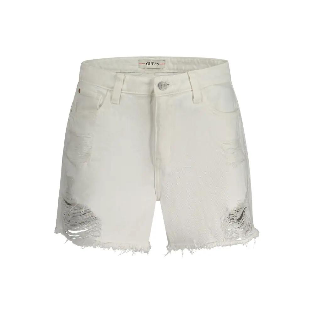Guess Jeans White Cotton Women's Short by Guess Jeans