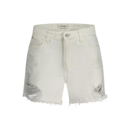 Guess Jeans White Cotton Women's Short by Guess Jeans