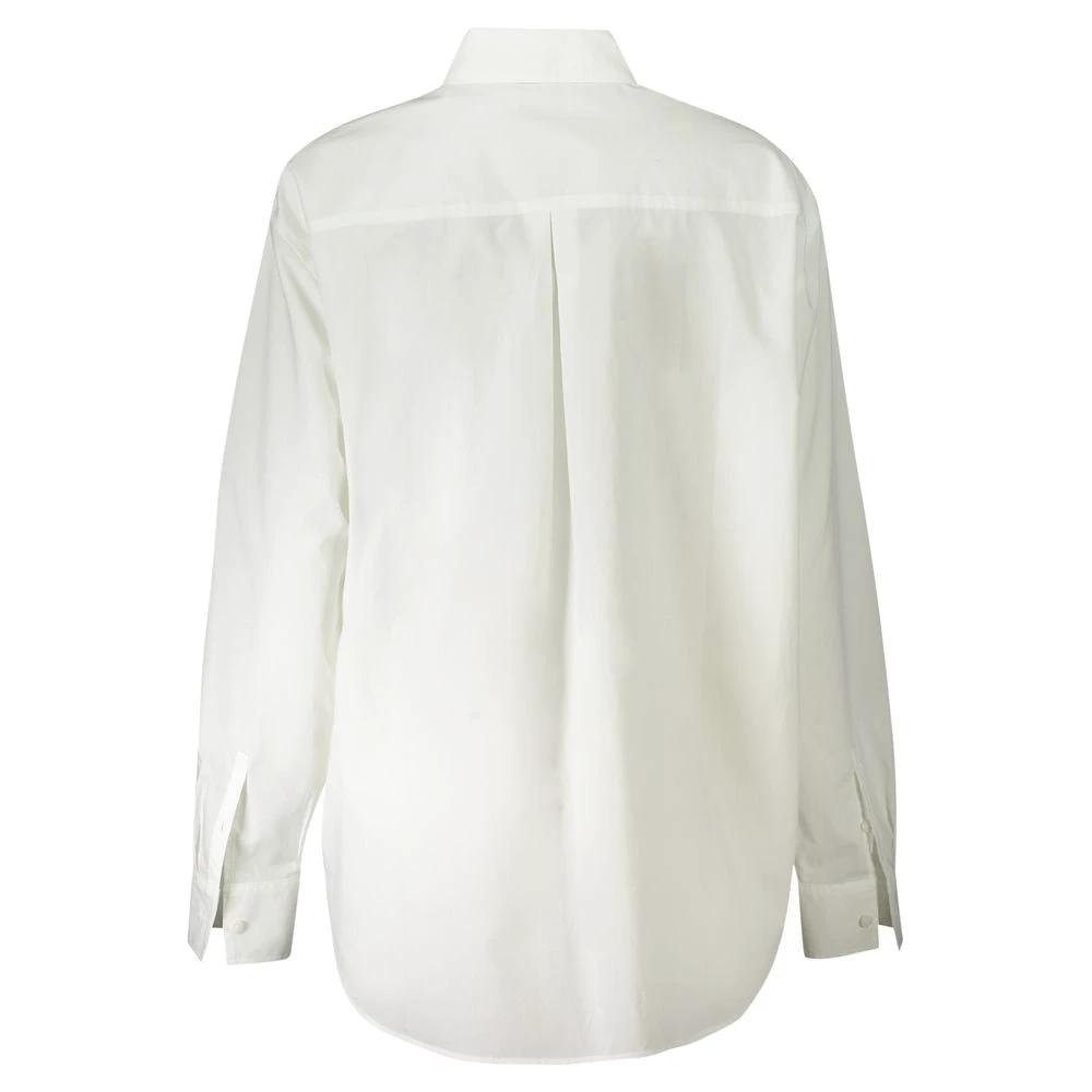 Calvin Klein Bianco Cotton Woman Shirt by Calvin Klein