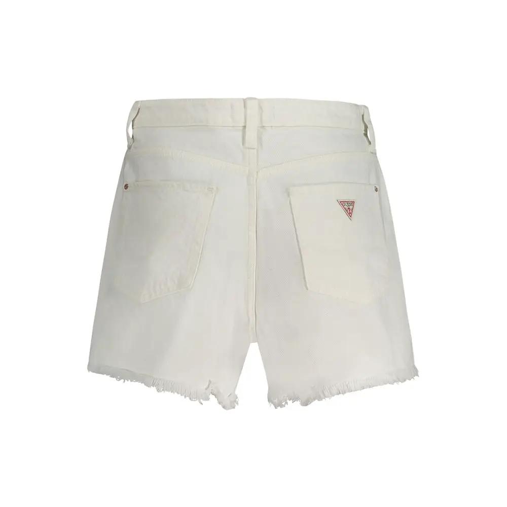 Guess Jeans White Cotton Women's Short by Guess Jeans