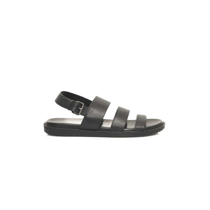 Cerruti 1881 Black Cowhide Men Sandal by Cerruti 1881