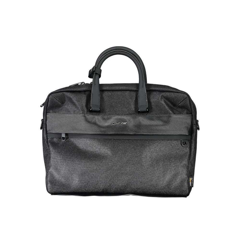Calvin Klein Nero Polyester Men's Briefcase by Calvin Klein