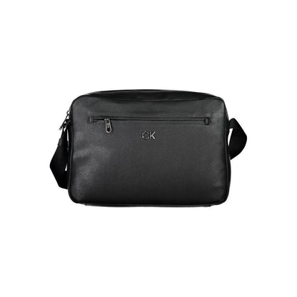 Calvin Klein Nero Recycled Polyester Men Briefcase by Calvin Klein