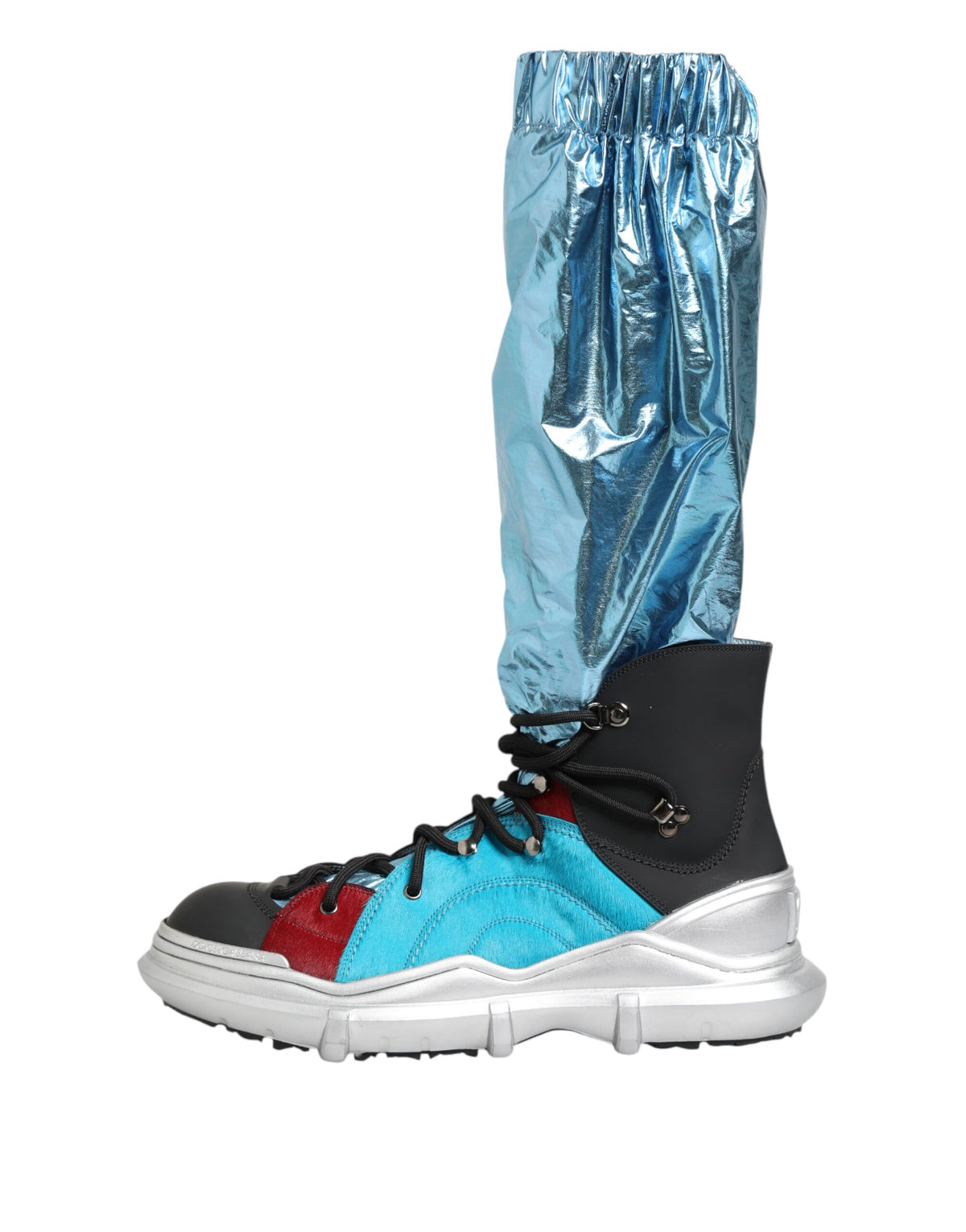 Cuissardes chaussettes Dolce & Gabbana homme à lacets bleu – MV7902