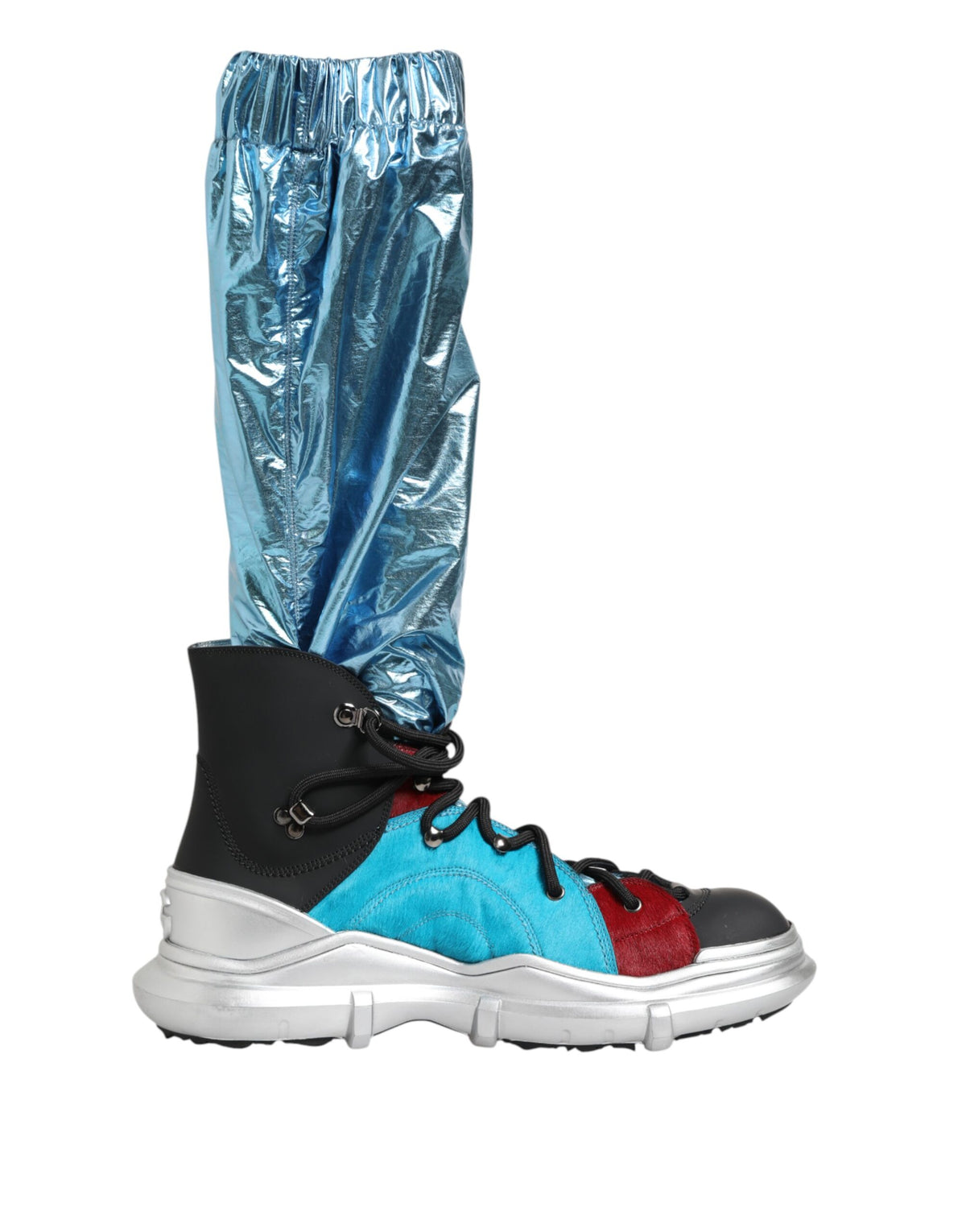 Cuissardes chaussettes Dolce & Gabbana homme à lacets bleu – MV7902