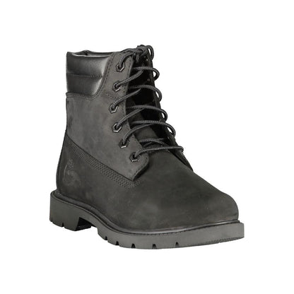 Timberland Black Leather Women Ankle Boot by Timberland