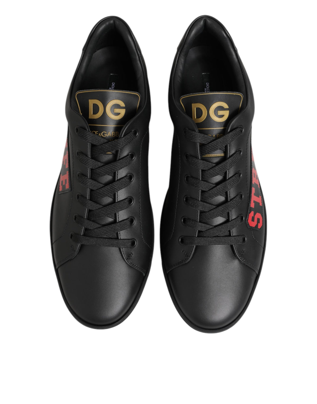 Baskets Dolce & Gabbana homme Street Life en cuir de veau noir – MV7967