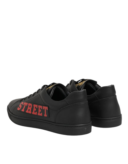 Baskets Dolce & Gabbana homme Street Life en cuir de veau noir – MV7967