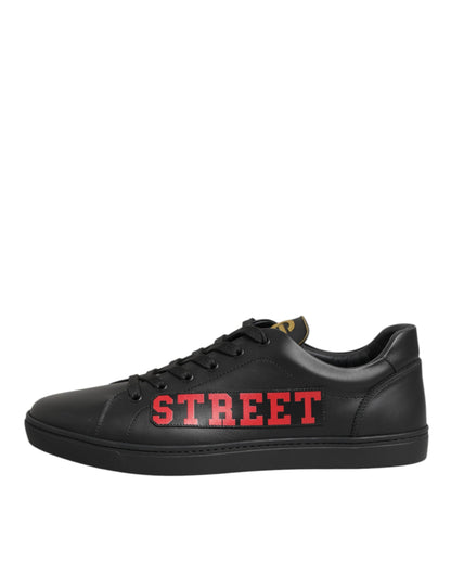 Baskets Dolce & Gabbana homme Street Life en cuir de veau noir – MV7967
