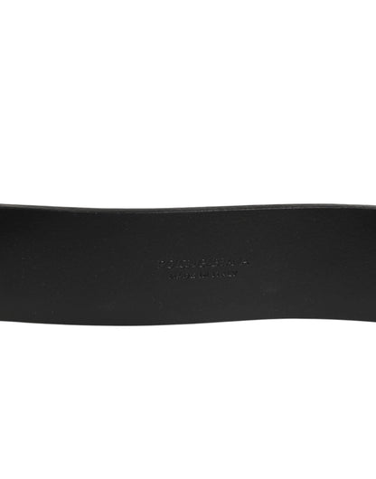 Dolce & Gabbana Brown Classic Gold Metal Logo Buckle Men Belt by Dolce & Gabbana