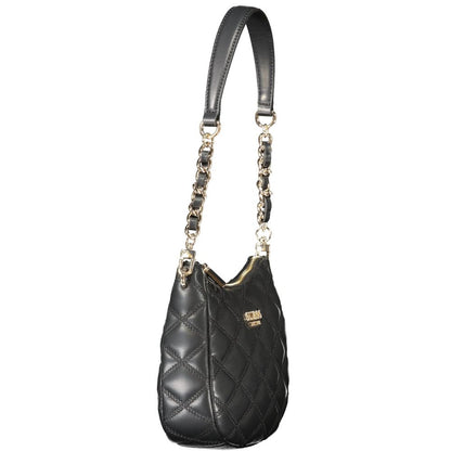 Sac À Main Guess Jeans Tamsin Noir Polyuréthane Bandoulière Amovible
