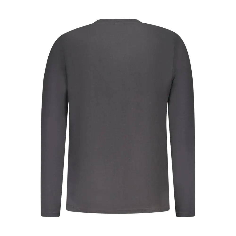 North Sails Black Cotton Men T-Shirt by North Sails