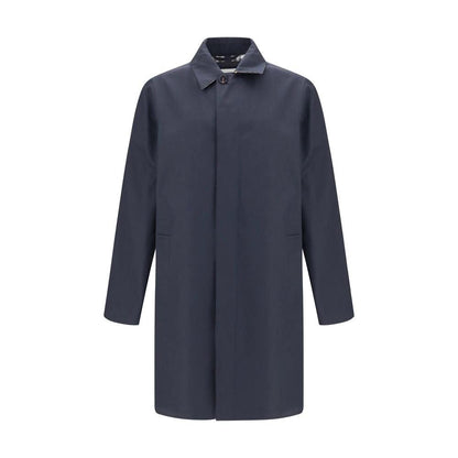 Burberry Blue Cotton Coat by Burberry