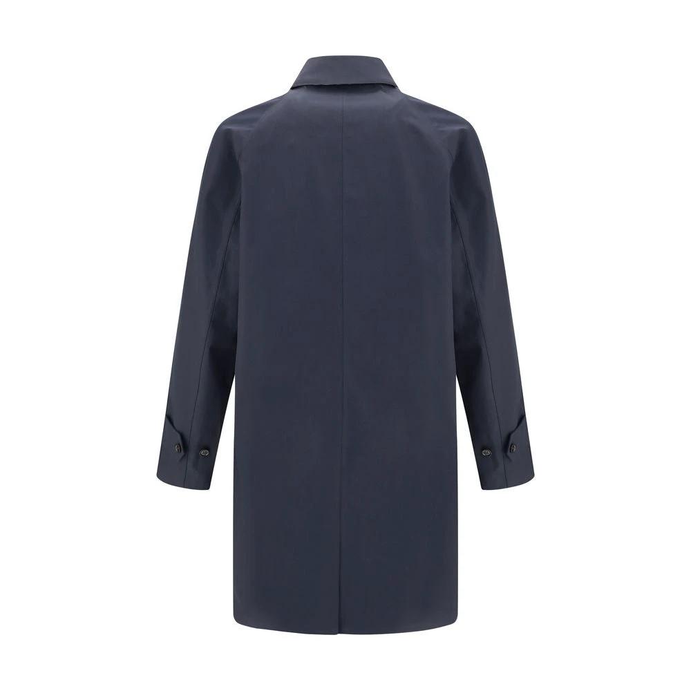 Burberry Blue Cotton Coat by Burberry