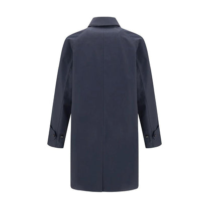 Burberry Blue Cotton Coat by Burberry