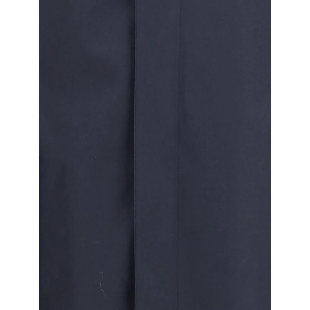 Burberry Blue Cotton Coat by Burberry