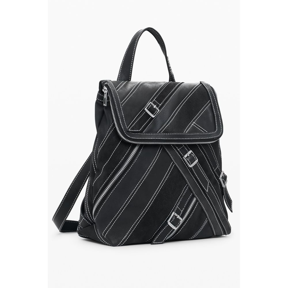 Sac à dos Desigual femme Fibonacci Hampton en polyuréthane noir – DE-40341