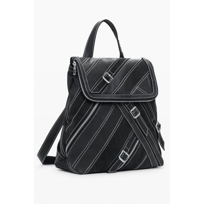 Sac à dos Desigual femme Fibonacci Hampton en polyuréthane noir – DE-40341
