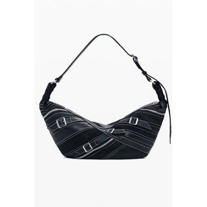 Sac porté épaule Desigual femme Fibonacci Munster en polyuréthane noir – DE-40351
