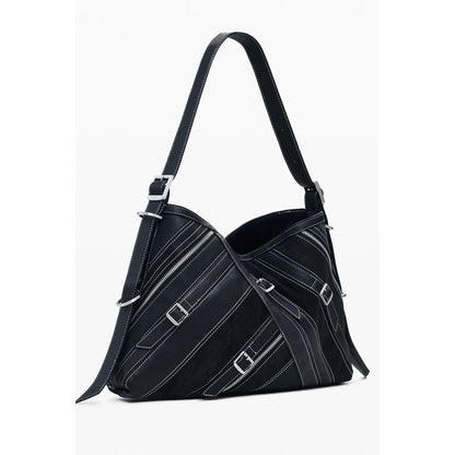 Sac porté épaule Desigual femme Fibonacci Buxton en polyuréthane noir – DE-40353