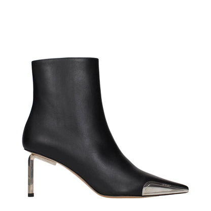Off-White Black Leather Ankle Boots by Off-White