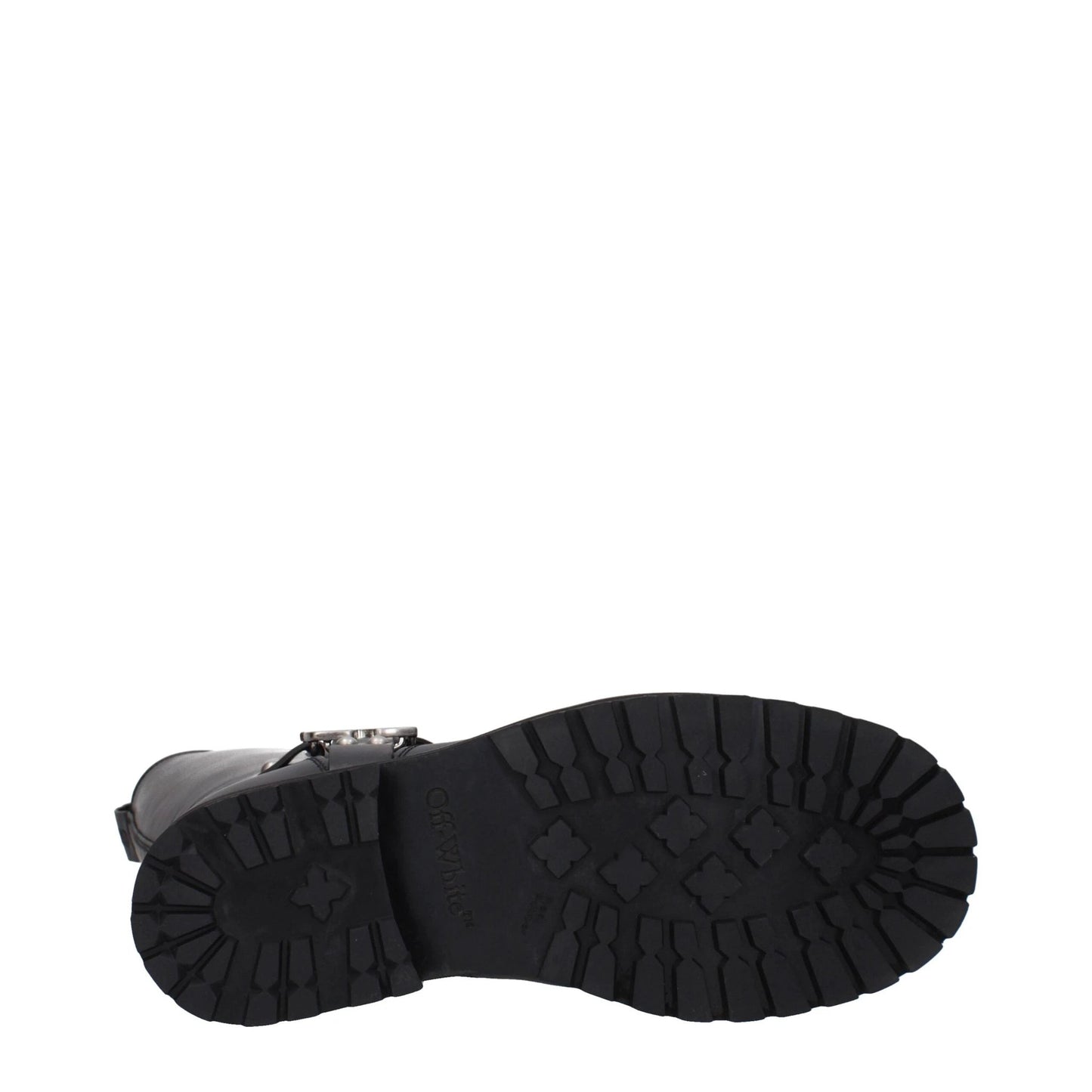 Off-White Black Leather Boots by Off-White