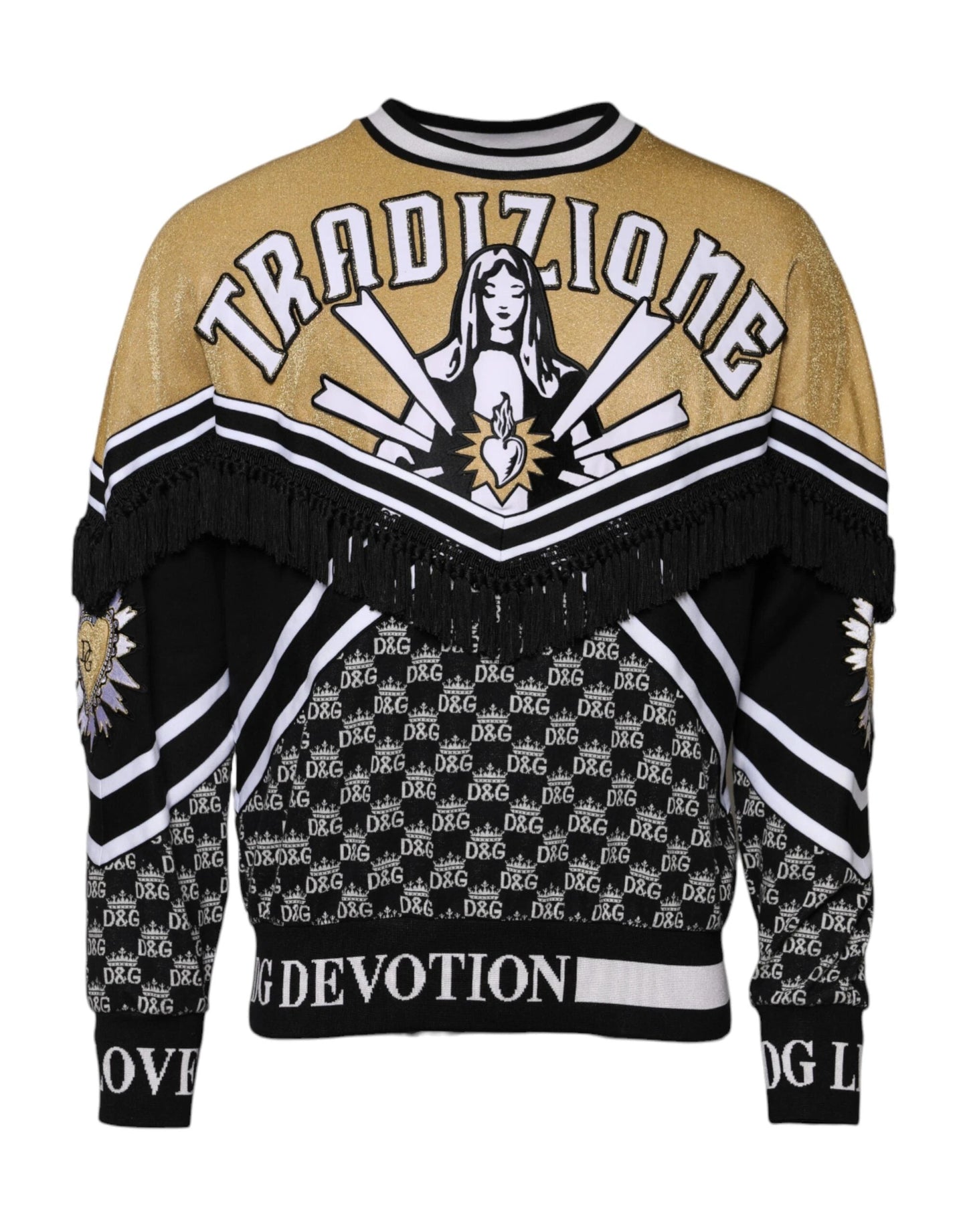 Dolce & Gabbana Multicolor Tradizione E Devotion Sweatshirt Sweater by Dolce & Gabbana