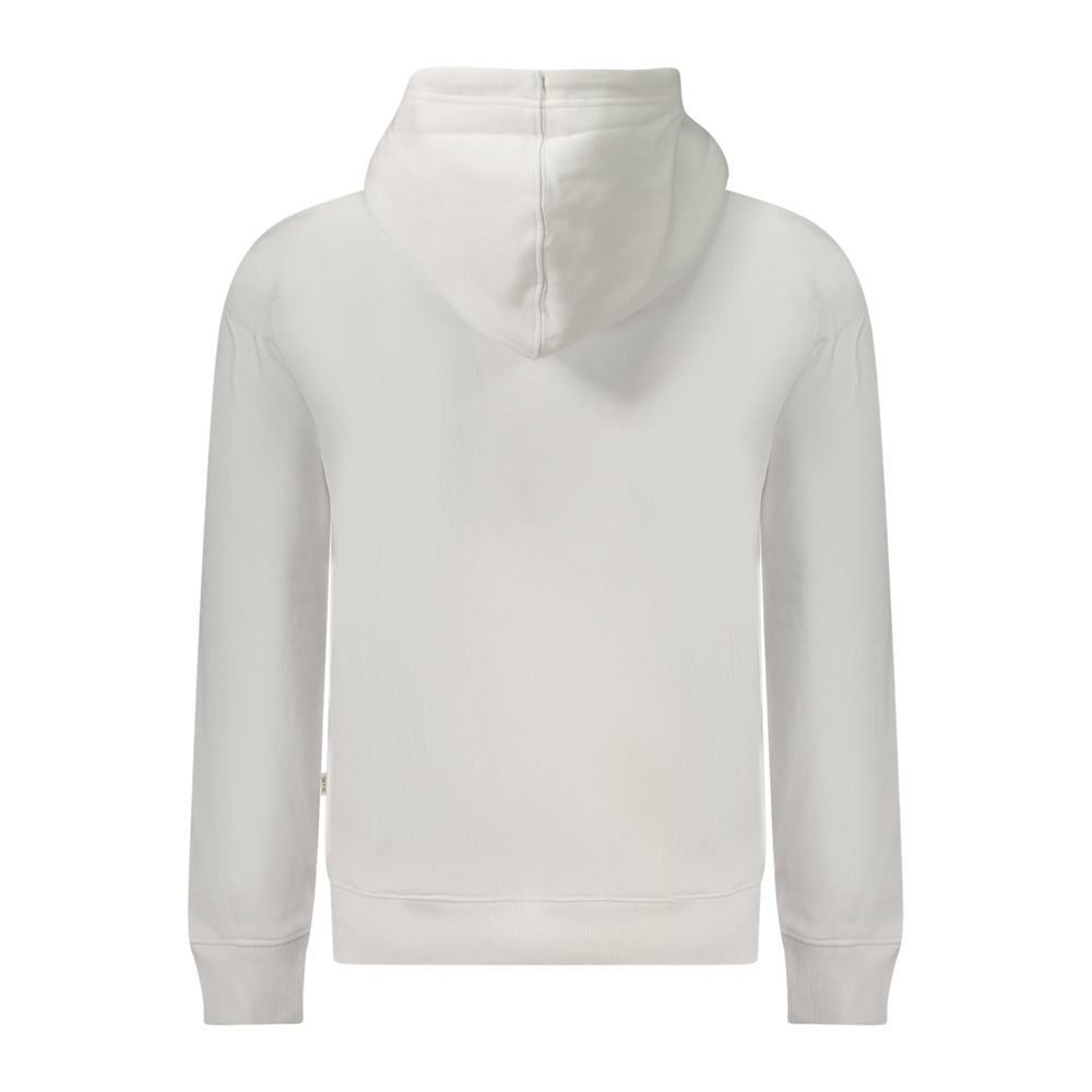 Sweat à capuche Guess Jeans homme en coton bio blanc – GU-39025