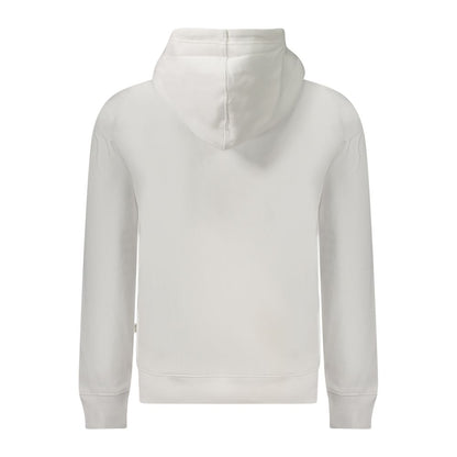 Sweat à capuche Guess Jeans homme en coton bio blanc – GU-39025