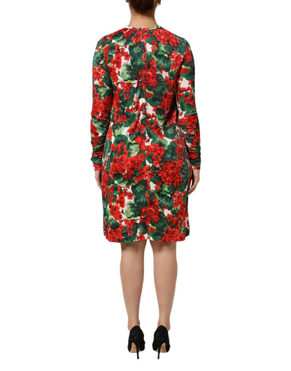 Dolce & Gabbana Multicolor Floral Short Portofino Dress by Dolce & Gabbana