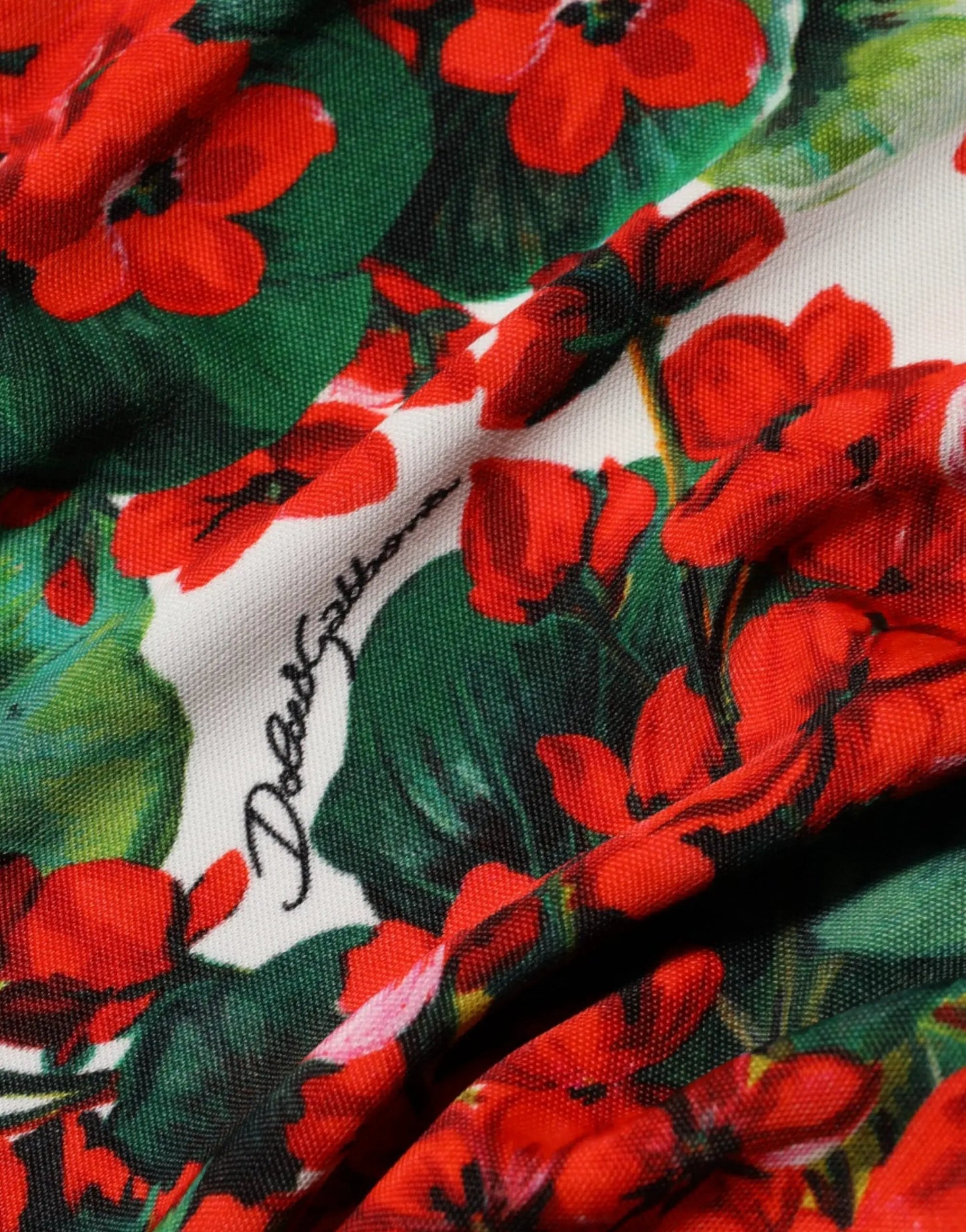 Dolce & Gabbana Multicolor Floral Short Portofino Dress by Dolce & Gabbana