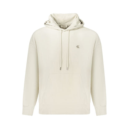 Sweat com capuz Calvin Klein para homem em algodão bege – CA-40540