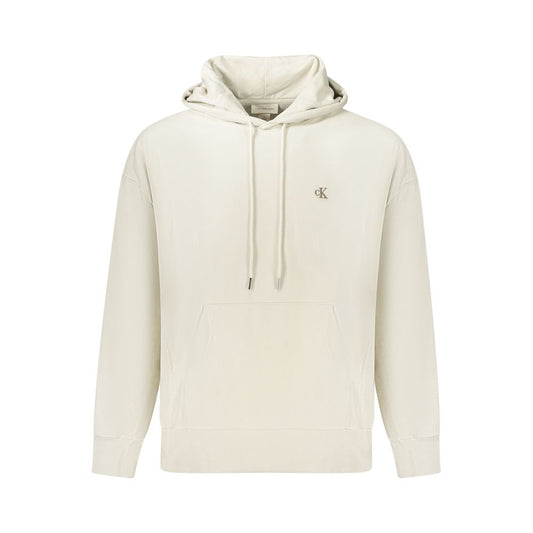 Sweat à capuche Calvin Klein homme en coton beige – CA-40540