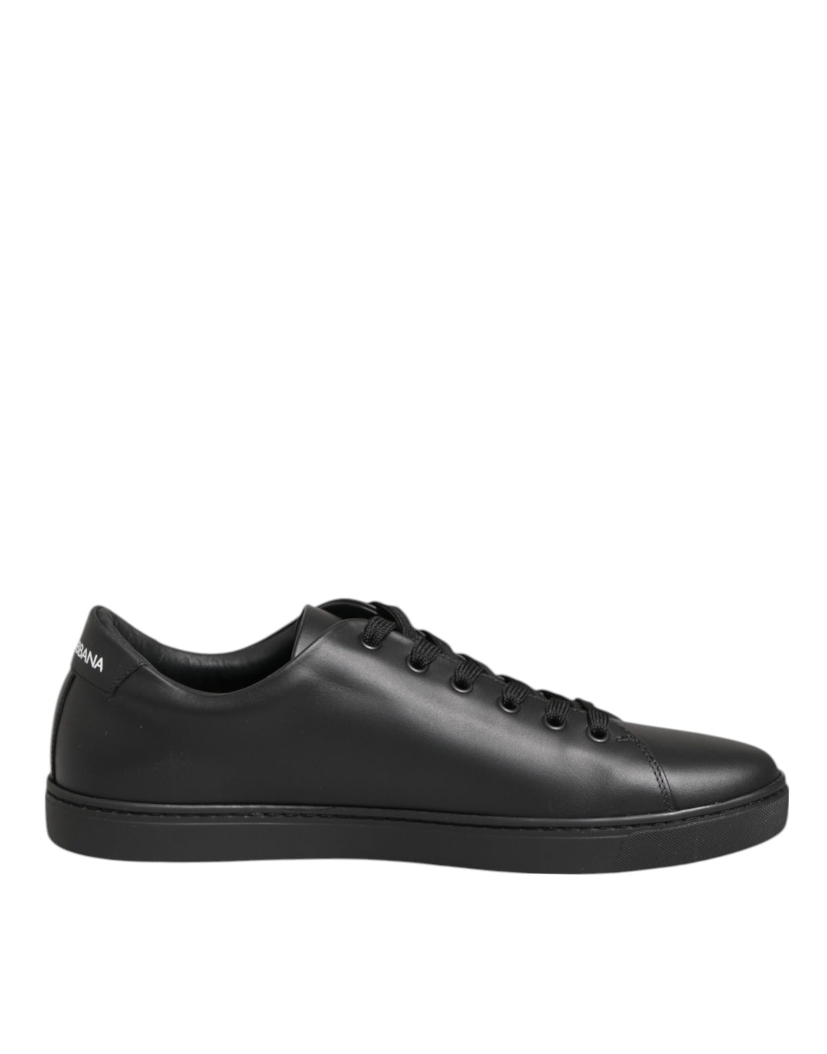 Baskets Dolce & Gabbana femme cœur en cristaux en cuir noir – LA12923