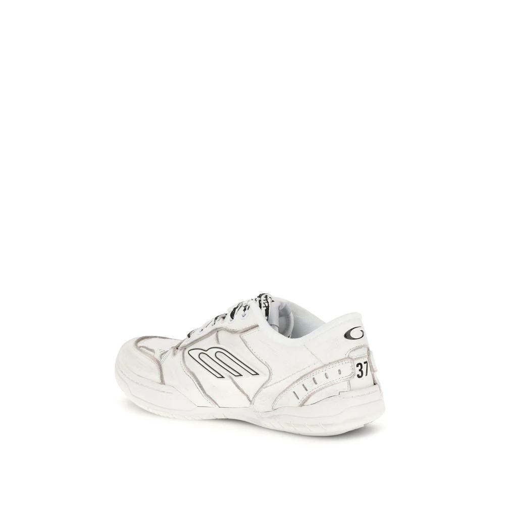 Balenciaga White Calf Leather Bos Taurus Athletic Sneakers by Balenciaga