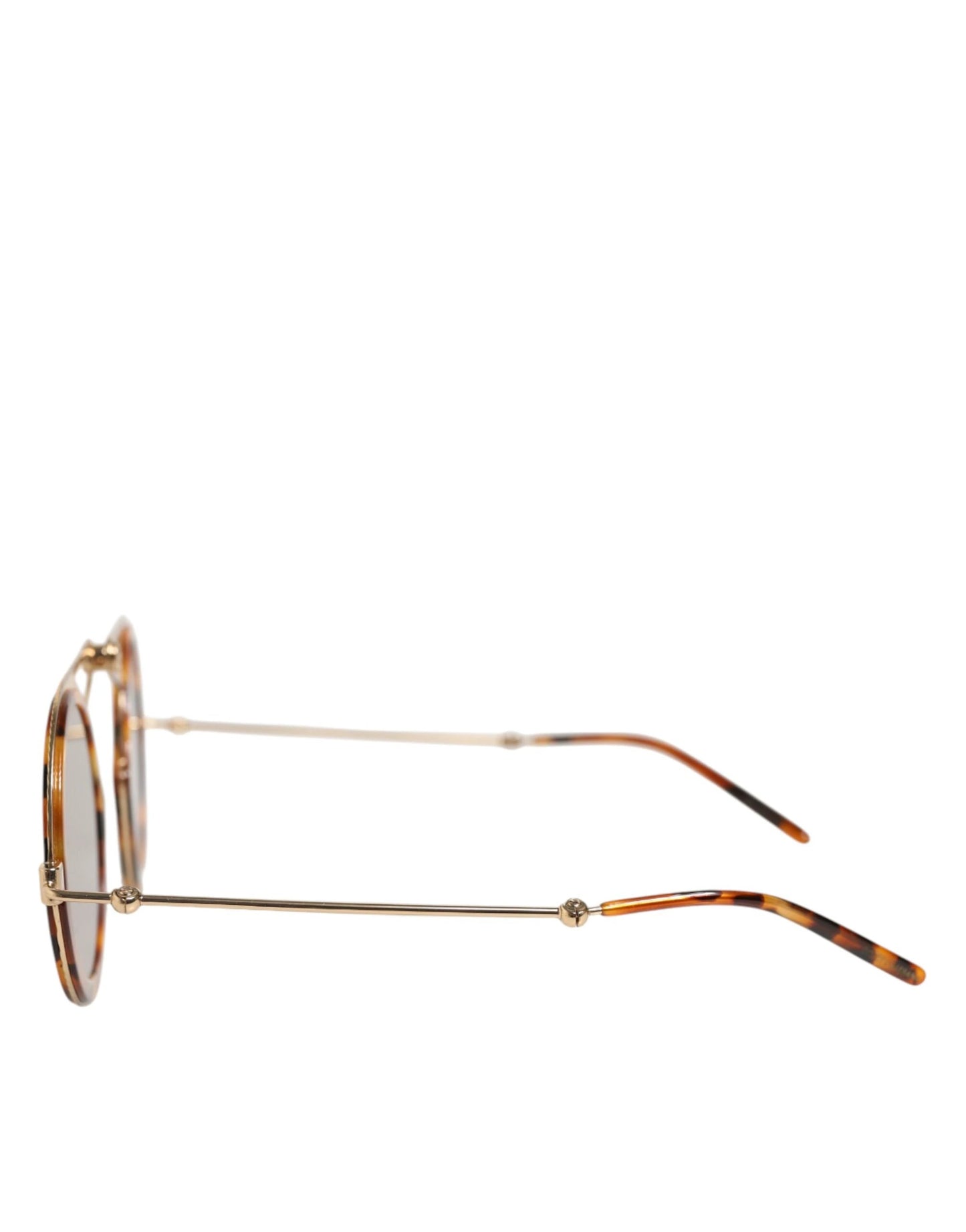 Dolce & Gabbana Gold Havana Frame DG Fatto A Mano Eyewea Sunglasses by Dolce & Gabbana