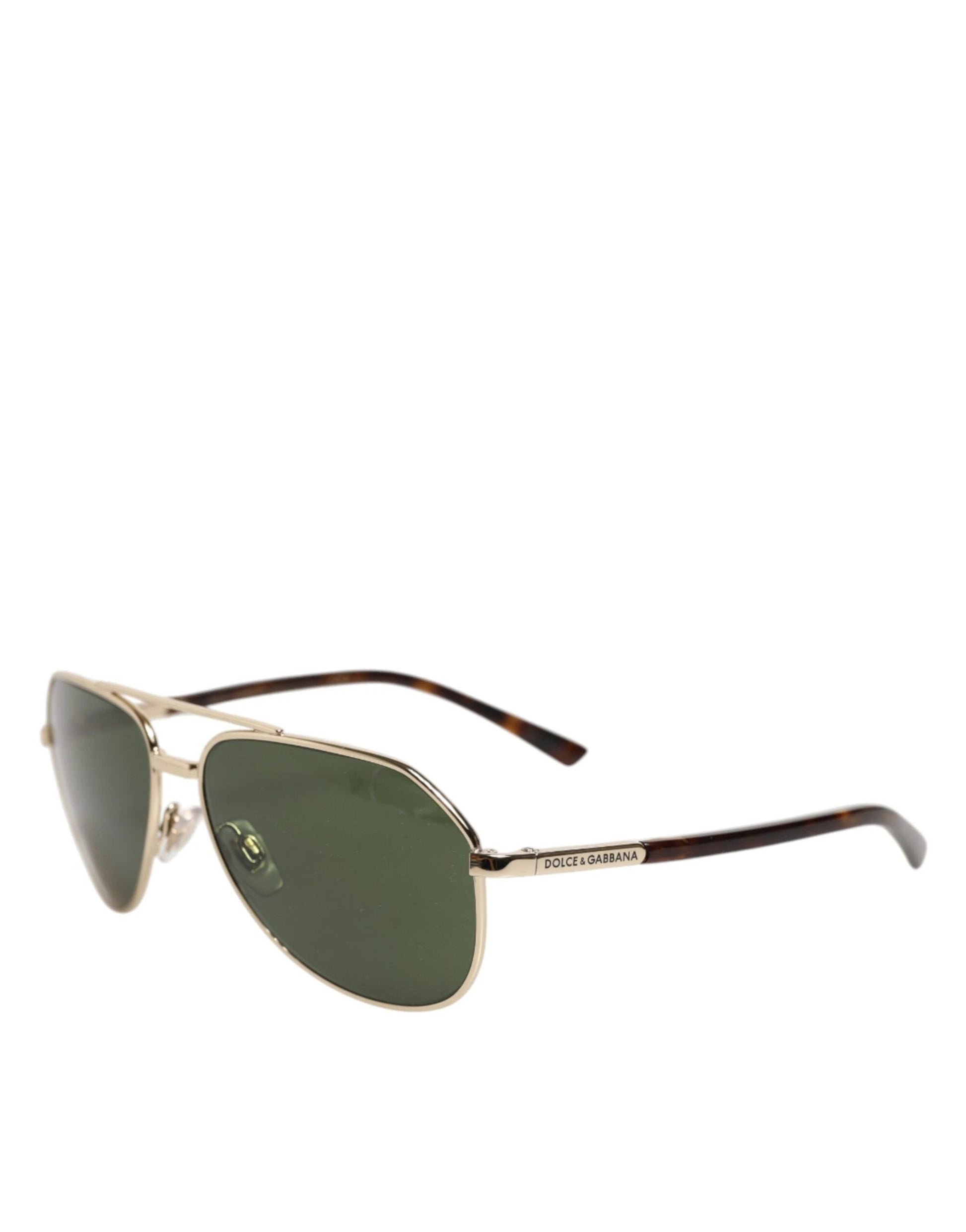 Dolce & Gabbana DG2125 Silver Frame Aviator Shades Eyewear Sunglasses by Dolce & Gabbana