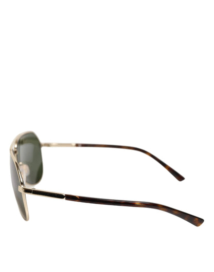 Dolce & Gabbana DG2125 Silver Frame Aviator Shades Eyewear Sunglasses by Dolce & Gabbana